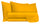 Ensemble de draps doubles dessus et dessous et taies d'oreiller de couleur unie jaune
