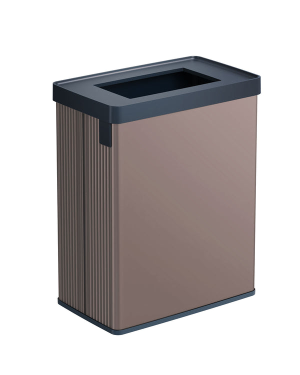 Pattumiera Alta 54L Interno Esterno Keter Verto Recycle 43,5x26,5x68,7 cm con Bordo Copri Sacco in Plastica Rosa Perla prezzo