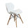 Chaise Blanche Annapolis 41x49x71 h cm en Similicuir Blanc