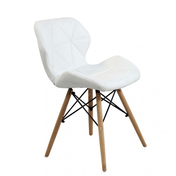 acquista Chaise Blanche Annapolis 41x49x71 h cm en Similicuir Blanc