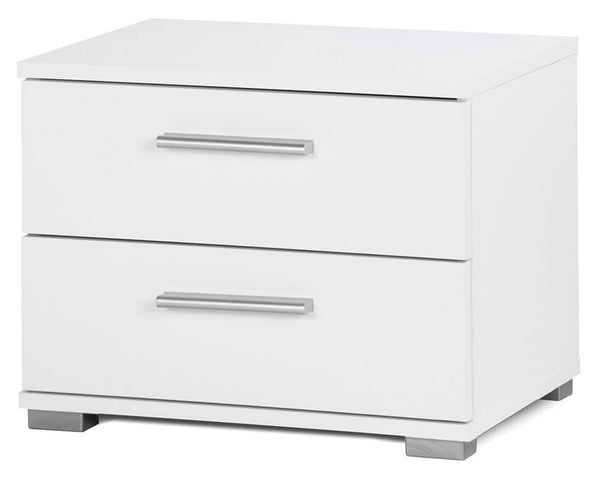 Fumer Frida Table de Chevet en Aggloméré Blanc 2 Tiroirs online