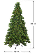 Albero di Natale Artificiale Monte Durando Verde Varie Misure
