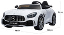 Macchina Elettrica per Bambini 2 Posti 24V con Licenza Mercedes GTR AMG Bianca