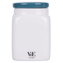 Barattolo Zucchero 9,5x9,5x14,5 cm in New Bone China VdE Tivoli 1996 Le Travisate Bianco