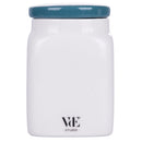 Barattolo Zucchero 9,5x9,5x14,5 cm in New Bone China VdE Tivoli 1996 Le Travisate Bianco