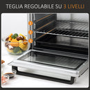 Forno Elettrico da 32L Regolazione Temperatura e Timer 3 Modalità di Cottura e Accessori Argento      