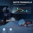 Ventilatore Nebulizzatore con Serbatoio 3,2L 3 Modalità e 3 Velocità Oscillazione 70° Timer Telecomando Nero      