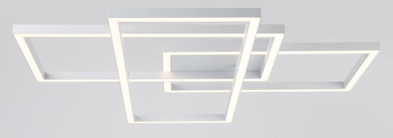 Plafoniera Modern in Metallo e Acrilico Rida Bianco
