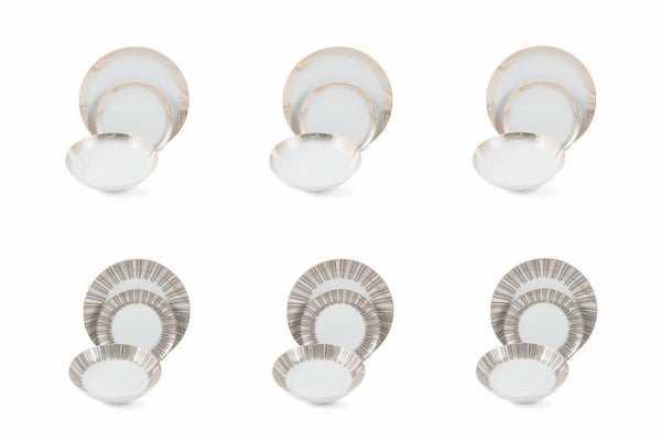prezzo Service de table 18 pièces en porcelaine VdE Tivoli 1996 Blanc Opéra