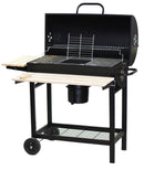 Barbecue a Carbone  con Coperchio 108x72x101 cm in Acciaio Inox con Ruote Gringo