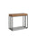 Console Extensible 90-190x40x77 cm en Mélamine Marron