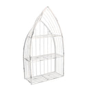 Mensola in metallo bianco 3 piani cm 29x12xh55