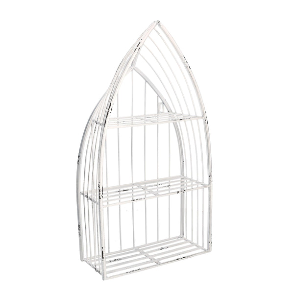 prezzo Étagère en métal blanc 3 étagères cm 29x12xh55