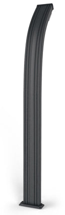 Doccia Solare da Esterno Giardino 30L Miscelatore e Lavapiedi Arkema Spring Fascia Inox Grigio Antr