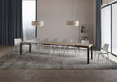 Tavolo Allungabile 120/380x90 cm Everyday Tortora Gambe Antracite      