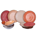 Servizio Piatti 12 Pezzi in Gres VdE Tivoli 1996 Baku Sunset