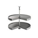 Cestello Girevole Ø71 cm per Mobile da Cucina 80 cm in Plastica e Alluminio Emuca Grigio
