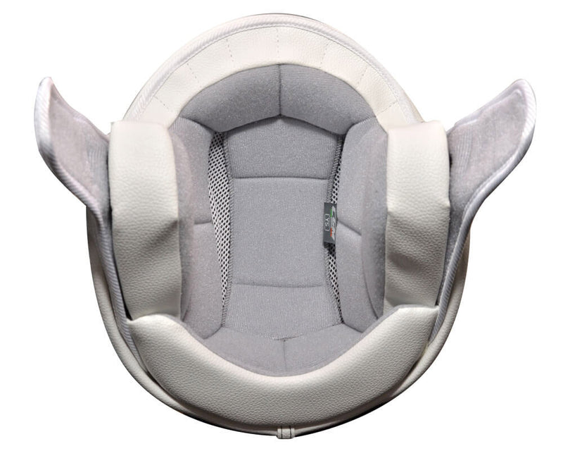 Casco Demi-Jet per Bambini Visiera Sagomata CGM Magic Smile 205S Bianco Varie Misure