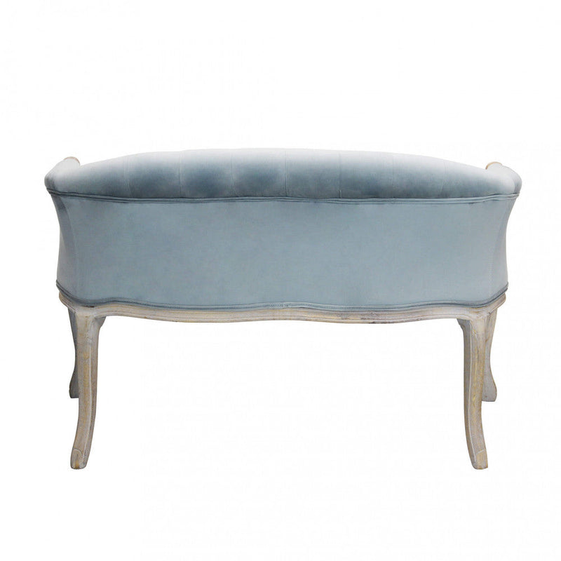 Divano Coleman 107x61x70 h cm in Velluto Grigio