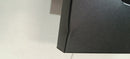 Camino a Bioetanolo da Parete 90x12x40 cm con Vetro in Acciaio Inox Nero Seconda Scelta