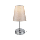 Lampada da tavolo Estelya  cromo beige