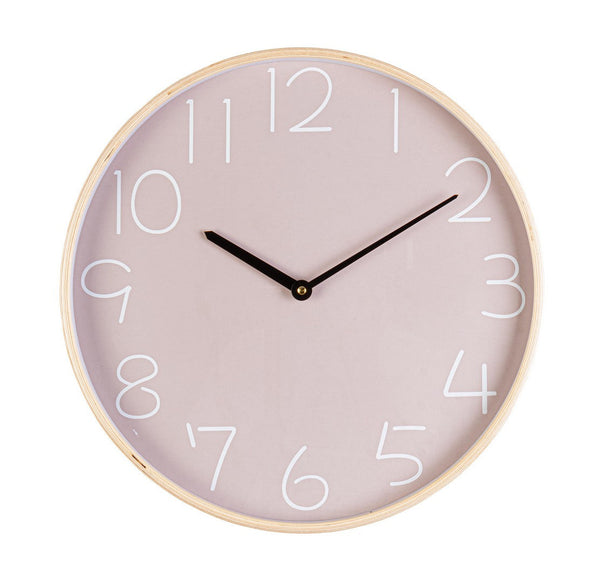 online Orologio da Parete Ø40,8x4,8 cm in Legno Lorens Tortora
