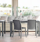 Sedia da Giardino Virginia 47x59x86 h cm in Wicker Taupe