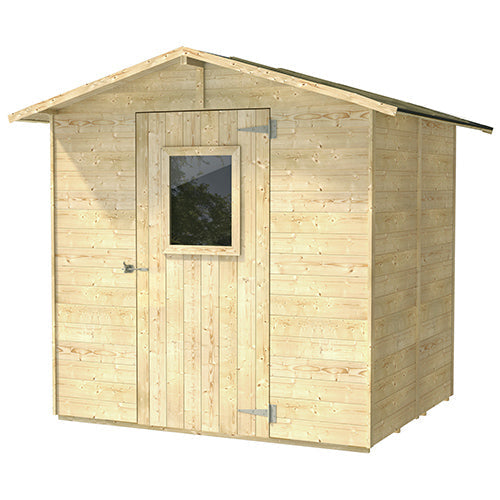 sconto House Box Abri en Bois pour Outils avec Porte et Fenêtre 200X305X214Cm 