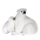 Mamma e Cucciolo Orso 71x48x56cm Decorazione Grigio