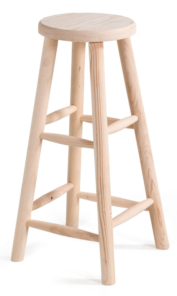 Tabouret de bar en sapin brut Fumer Bar 72 sconto