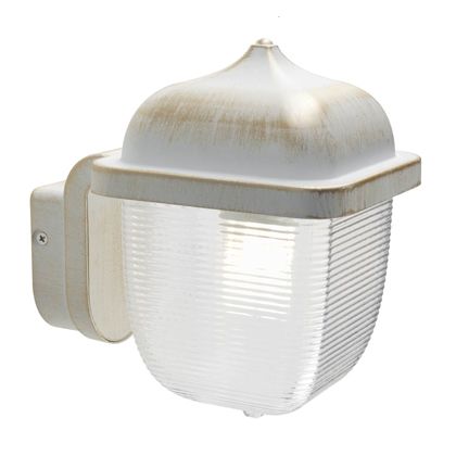 sconto Applique carrée couleur blanc et or pour l'extérieur Short Sovil Line