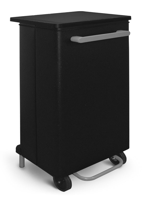 Pattumiera Per Raccolta Differenziata 47x37xh70 cm in Acciaio con Apertura a Pedale Nero online