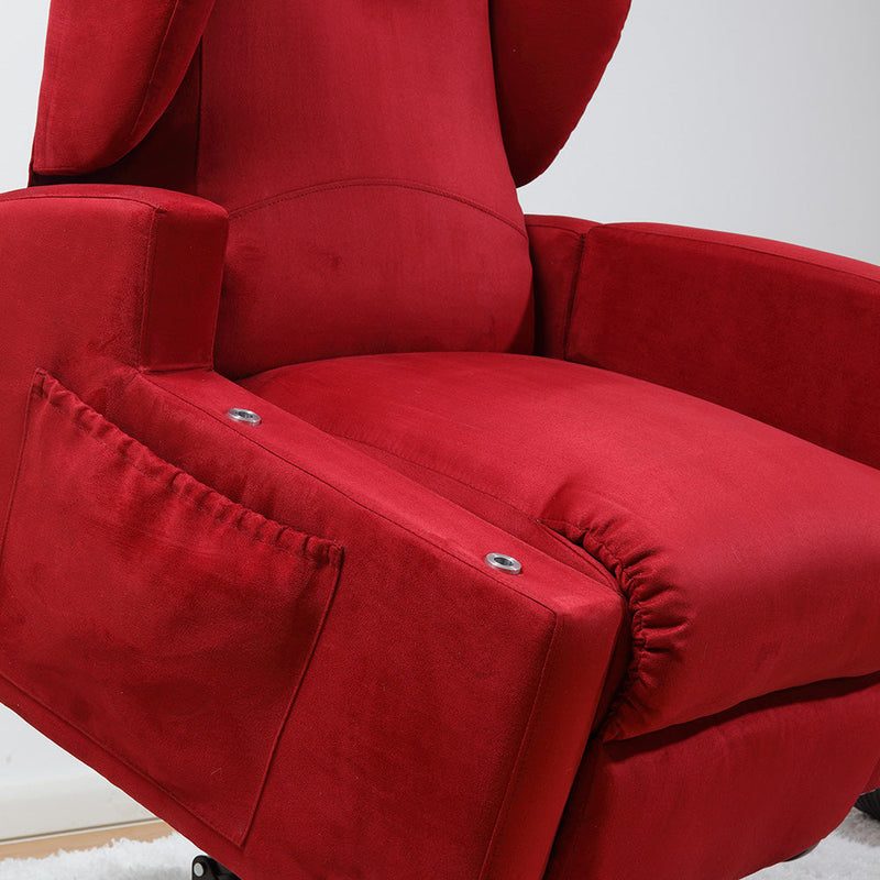 Poltrona Relax Elettrica Tamara con Alzapersona Lift 2 Motori in Microfibra Bordeaux