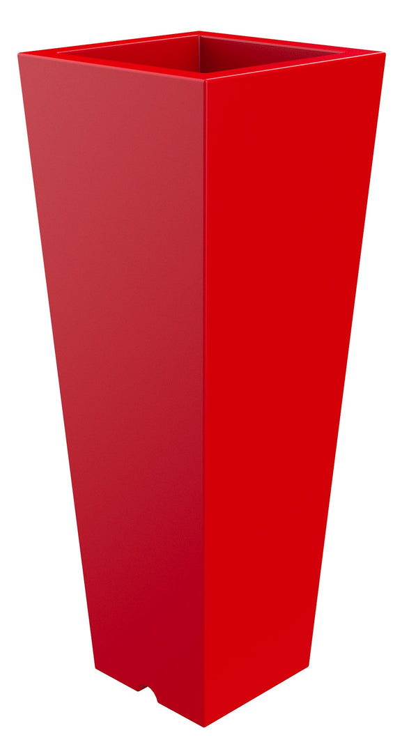 online Vase 34x86 cm en résine Arkema Quadro 86 Cerise