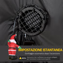 Babbo Natale Gonfiabile Luminoso 155x85x240 cm con  Luci LED