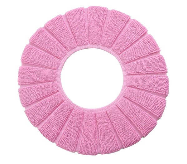 online Coussin de siège de toilette pour siège de toilette chaud et antidérapant en microfibre rose