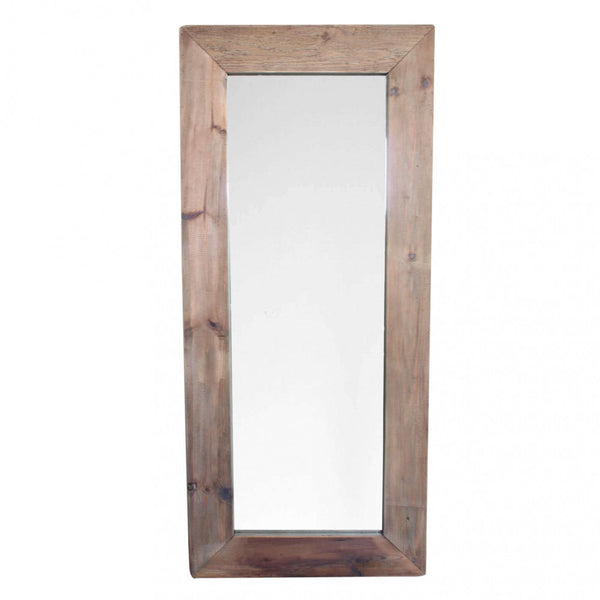prezzo Miroir Trevor 180x80x5 h cm en pin recyclé marron