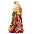 Natività 3 Personaggi H44 cm in Tessuto Rosso e Oro