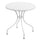 Table de Jardin Ø70x71 cm avec Plateau en Fer Perforé Neffy Blanc