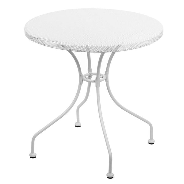 Table de Jardin Ø70x71 cm avec Plateau en Fer Perforé Neffy Blanc prezzo