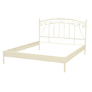 Struttura Letto Matrimoniale in Metallo 160x200cm Viareggio Classico Bianco