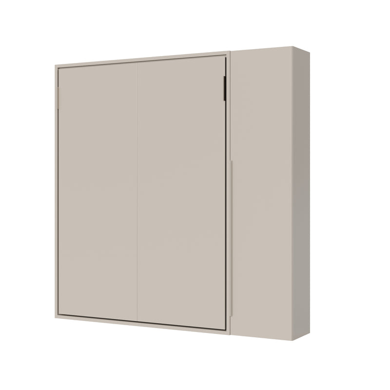 Letto Matrimoniale Francese A Scomparsa 140 Versia Con Armadio 1 Anta Dx Argilla      