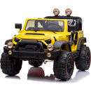 Macchina Elettrica per Bambini 2 Posti Maxi Fuoristrada 12V Gialla