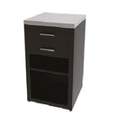 Mobile Cucina da Esterno Cassettiera 60,7x60,7x94 cm Ripiano Superiore in Acciaio Inox Nero      