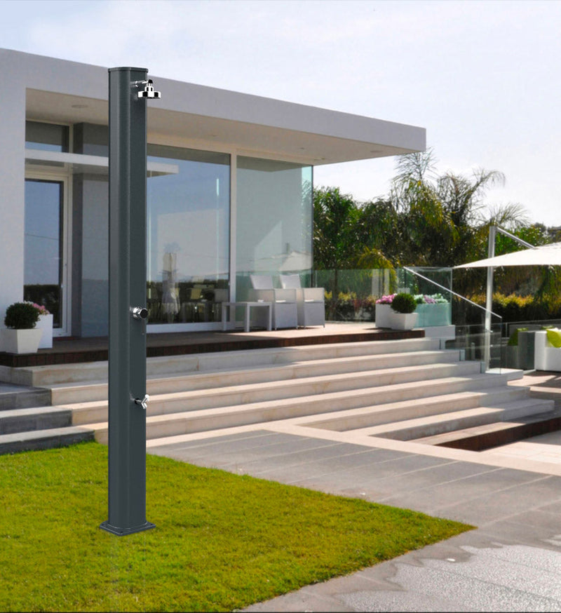 Doccia Solare da Giardino 40L Miscelatore e Lavapiedi Arkema Big Jolly Viola