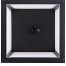 Scaffale Soggiorno in MDF con Lampada 40W Nero Bianco 26x26x160 cm 