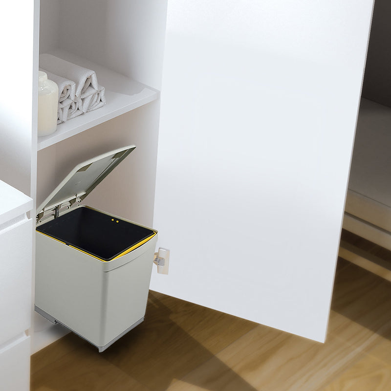 Pattumiera Differenziata per Mobili Cucina 16L Estrazione Manuale Emuca Grigia