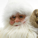 Babbo Natale Classico 45 cm in Plastica Vestiti in Tessuto Decorazione Natalizia