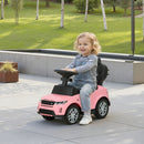 Macchina Cavalcabile Licenza Land Rover 84x40x94,5 cm con Maniglia e Barriera in PP e Acciaio Rosa      