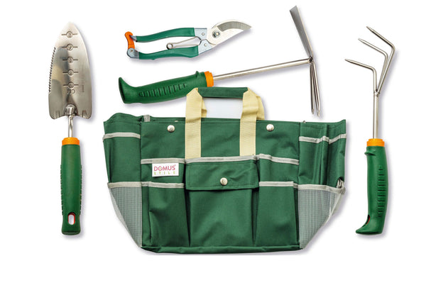 prezzo Kit d'élagage de jardinage 4 outils avec sac de tabouret pliant vert